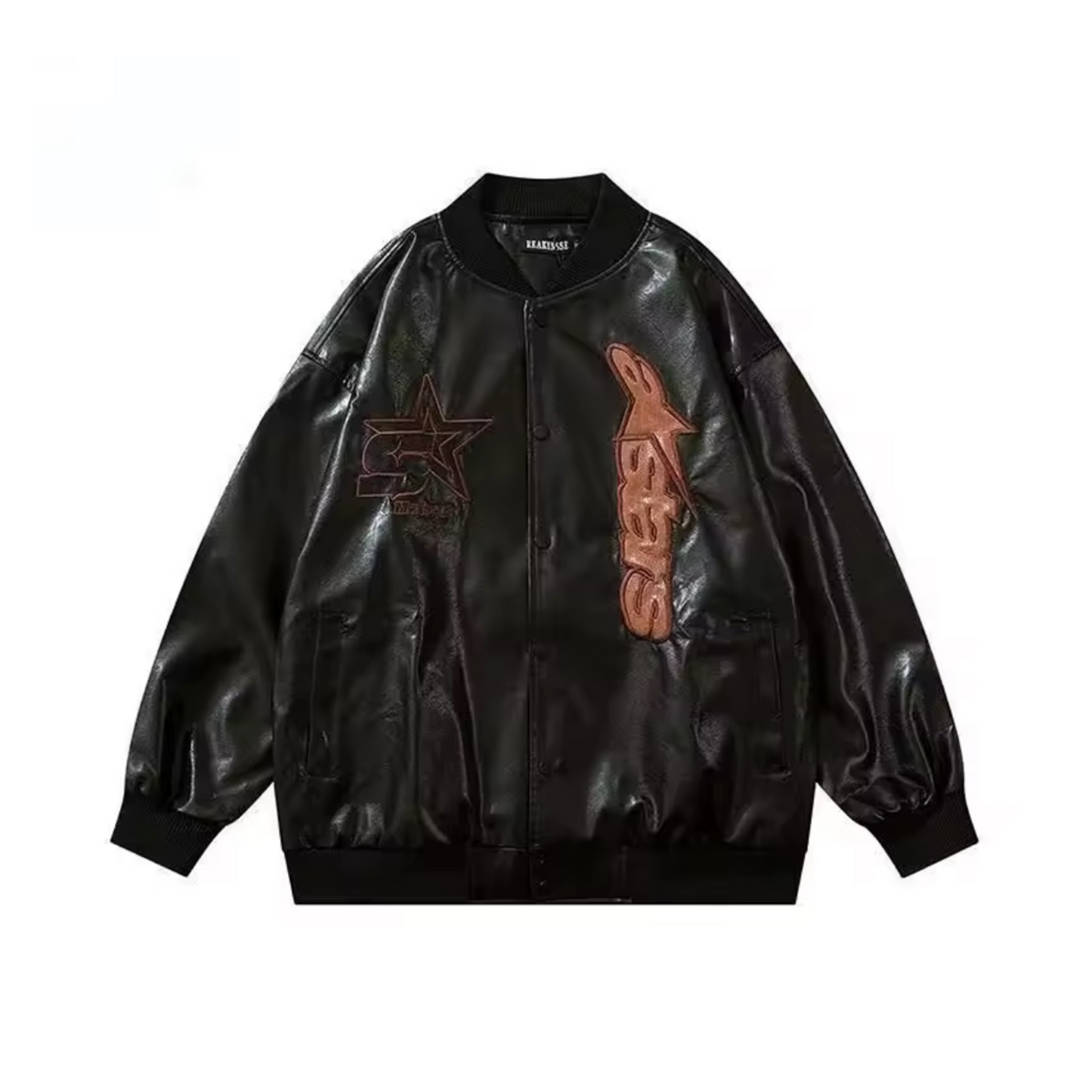 Bades Leather Patch Jacket