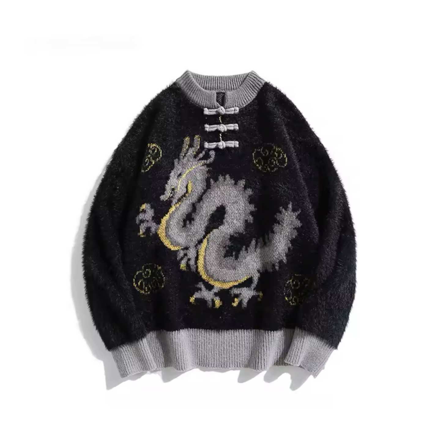 Bades Dragon Pattern Sweater