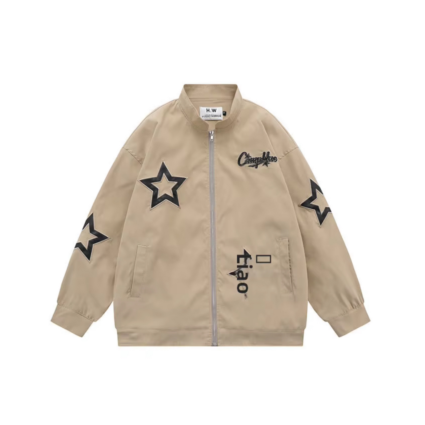 Bades Star Pattern Bomber Jacket