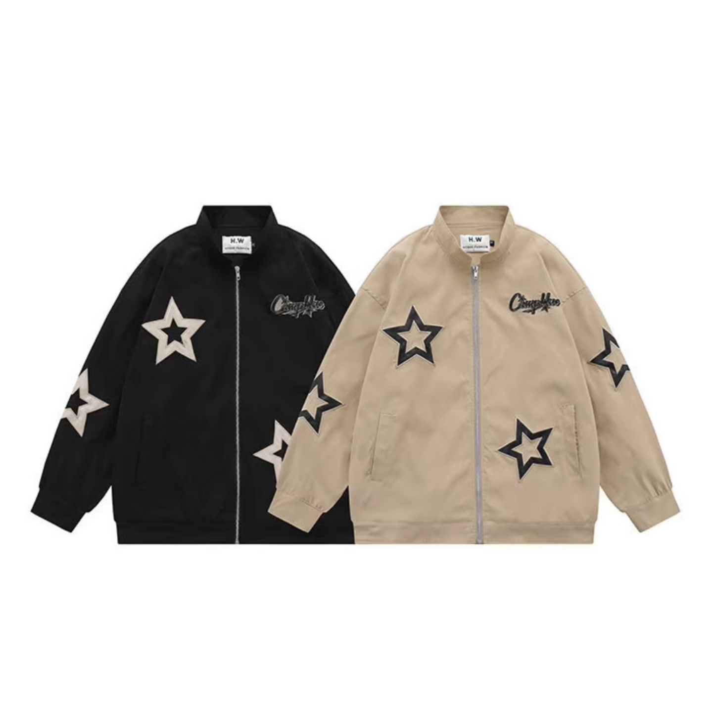 Bades Star Pattern Bomber Jacket