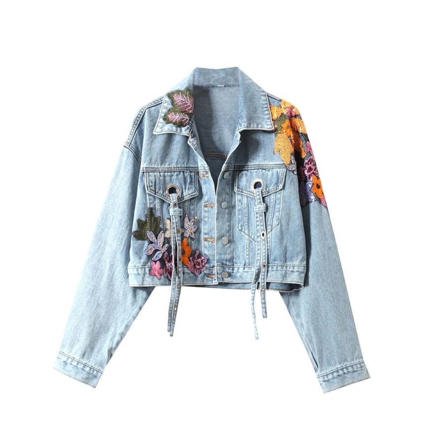 Bades Embroidered Denim Jacket