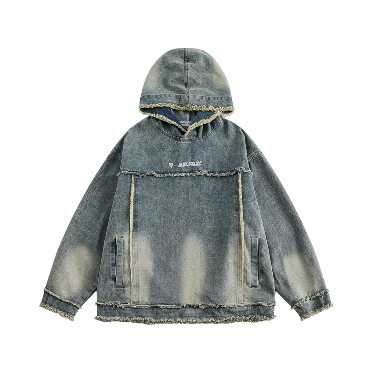 Bades Vintage Washed Denim Hoodie