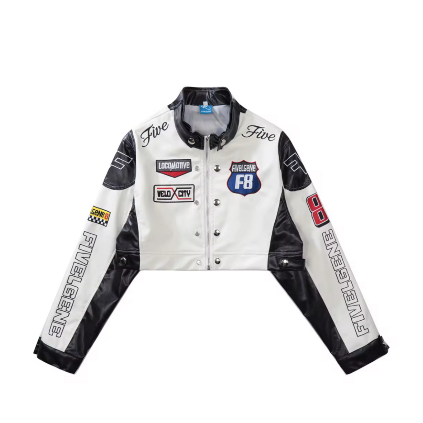 Retro Racer Crop Jacket